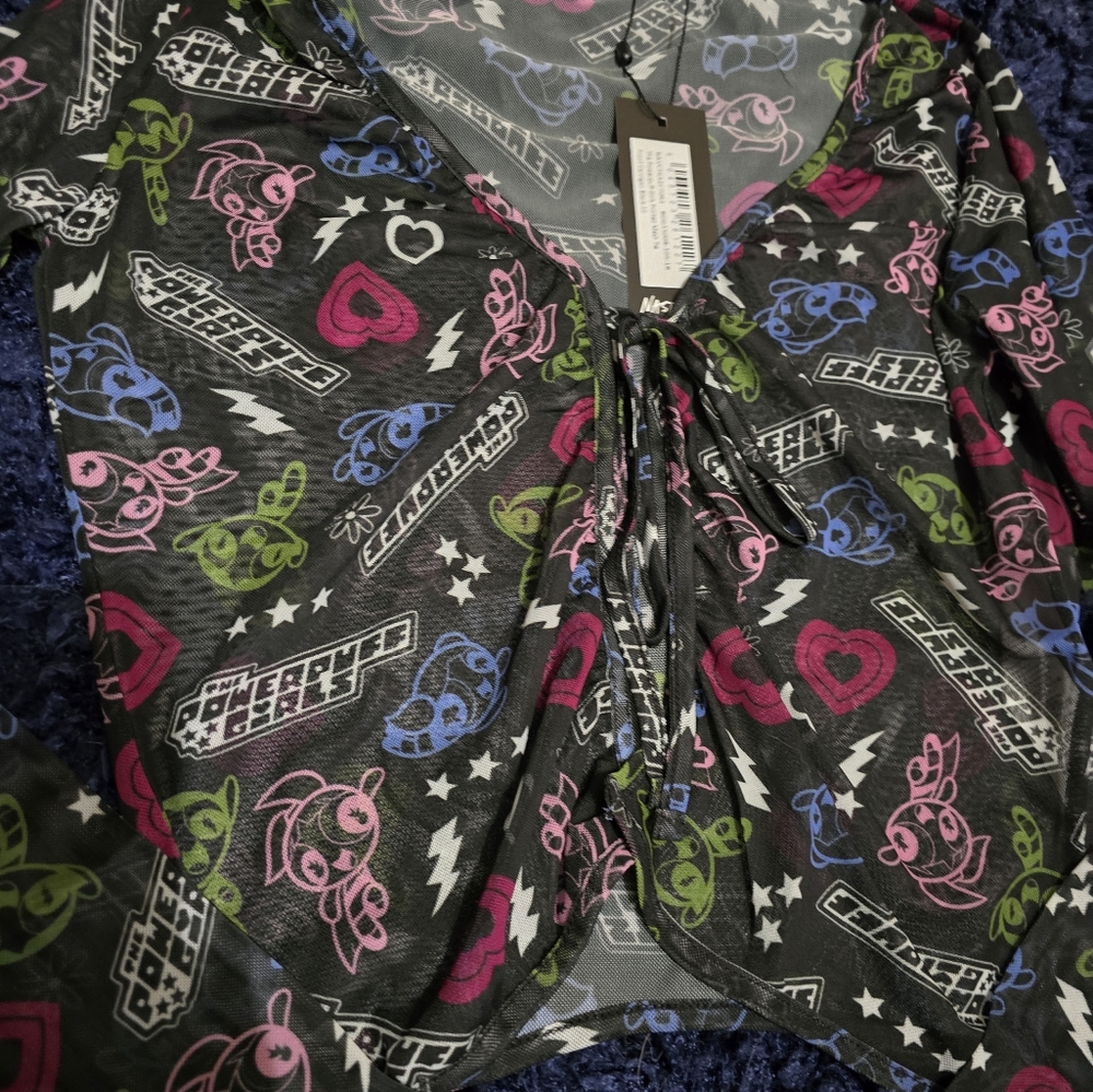 Powerpuff Girls Mesh Cardigan - Picture 6 of 7